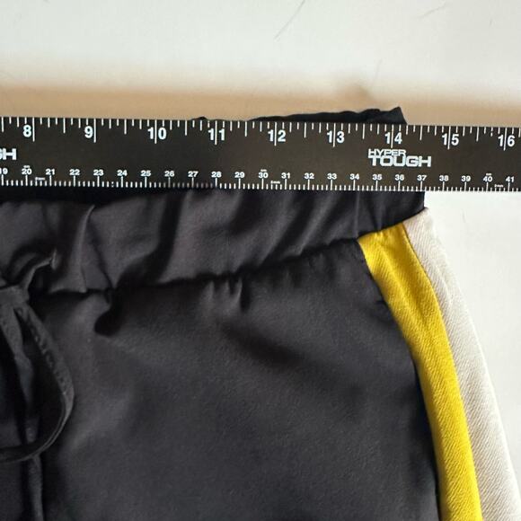ZARA High Waisted with Side Stripe Trouser Pant Women’s size Medium black jogger - Picture 9 of 14